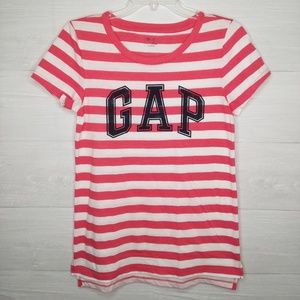 Gap striped Logo Graphic tee shirt size Small